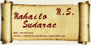 Mahailo Sudarac vizit kartica